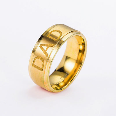 Anillo Sello de Titanio con Inicial Personalizada - Image 8