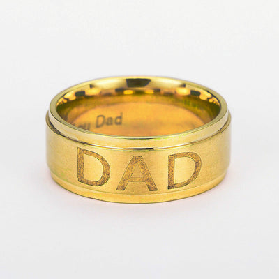 Anillo Sello de Titanio con Inicial Personalizada - Image 9