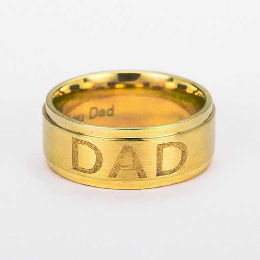 Anillo Sello de Titanio con Inicial Personalizada - Image 9