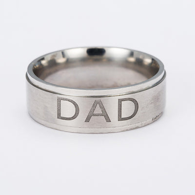 Anillo Sello de Titanio con Inicial Personalizada - Image 13