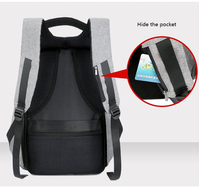 Mochila Inteligente para Laptop con Carga USB y Protección Impermeable - Image 20