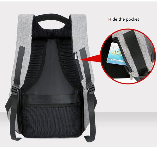 Mochila Inteligente para Laptop con Carga USB y Protección Impermeable - Image 20