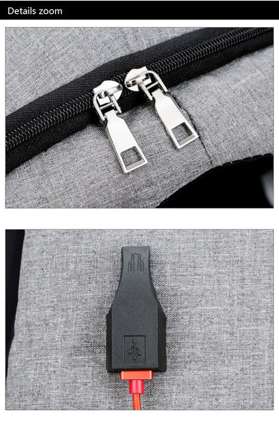Mochila Inteligente para Laptop con Carga USB y Protección Impermeable - Image 25