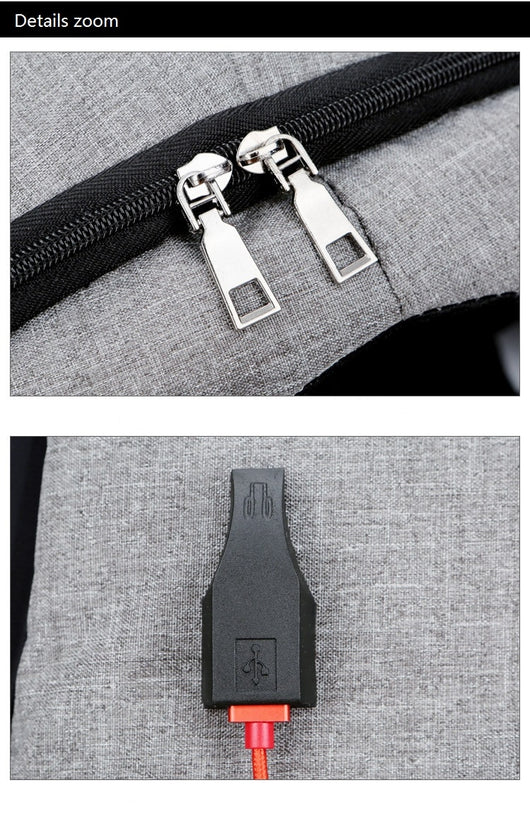 Mochila Inteligente para Laptop con Carga USB y Protección Impermeable - Image 25