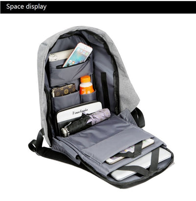 Mochila Inteligente para Laptop con Carga USB y Protección Impermeable - Image 29