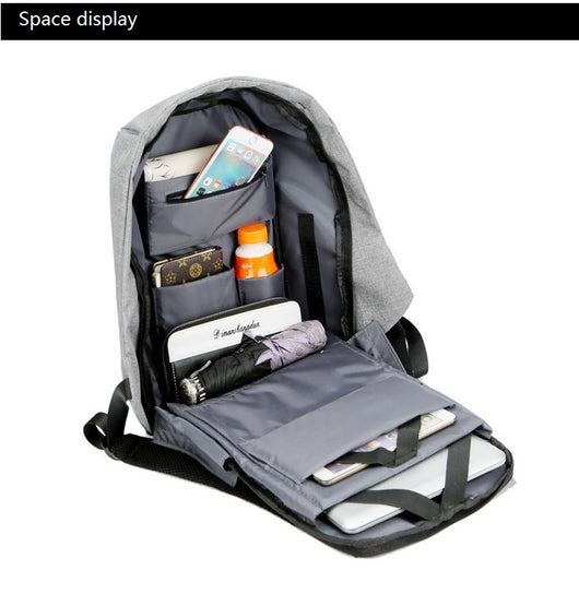Mochila Inteligente para Laptop con Carga USB y Protección Impermeable - Image 29
