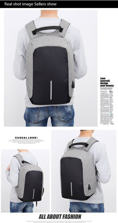 Mochila Inteligente para Laptop con Carga USB y Protección Impermeable - Image 31