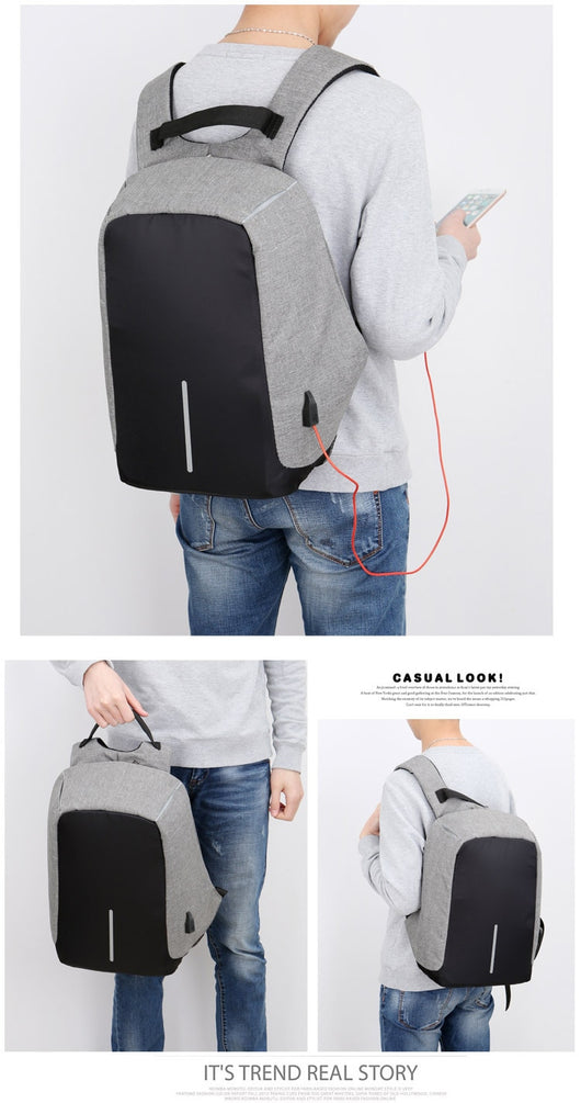 Mochila Inteligente para Laptop con Carga USB y Protección Impermeable - Image 32