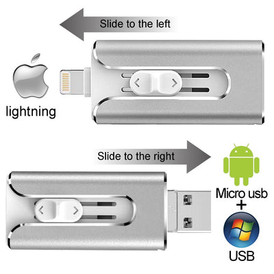 Memoria USB 3 en 1 de Metal para Android, Computadora y Dispositivos - Image 12