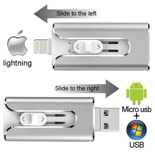 Memoria USB 3 en 1 de Metal para Android, Computadora y Dispositivos - Image 12