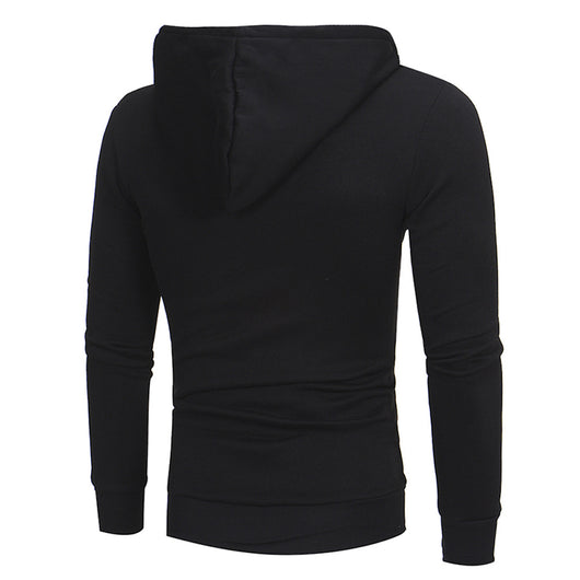 Sudadera con Capucha y Cierre Diagonal - Suéter Sólido para Hombre - Image 22