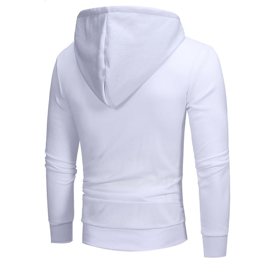 Sudadera con Capucha y Cierre Diagonal - Suéter Sólido para Hombre - Image 25