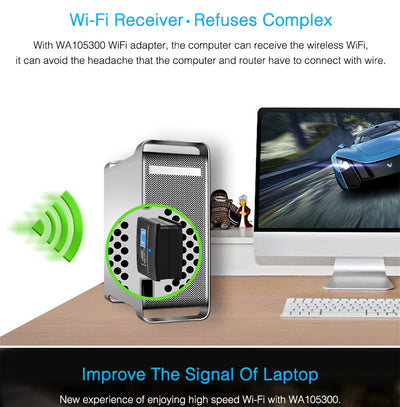 Receptor WiFi Inalámbrico Mini - Tarjeta de Red Portátil - Image 11
