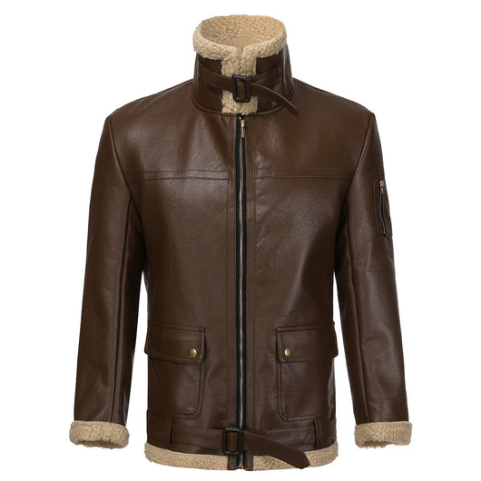 Chaqueta de Piel Sintética con Personalidad para Hombre - Image 8