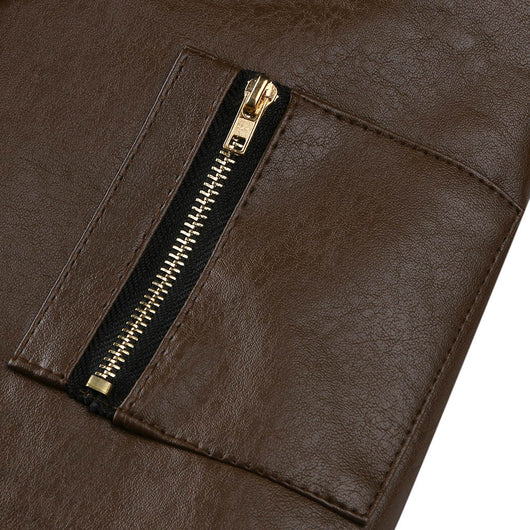 Chaqueta de Piel Sintética con Personalidad para Hombre - Image 12