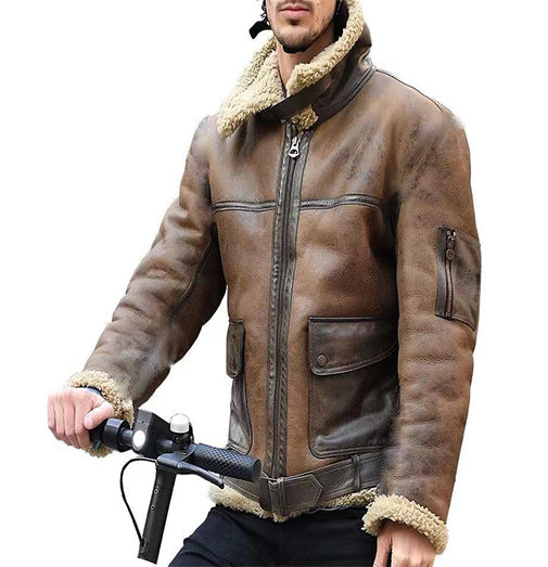 Chaqueta de Piel Sintética con Personalidad para Hombre - Image 13