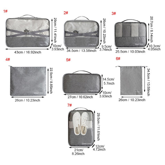 Juego de 7 Bolsas de Viaje Impermeables - Image 11