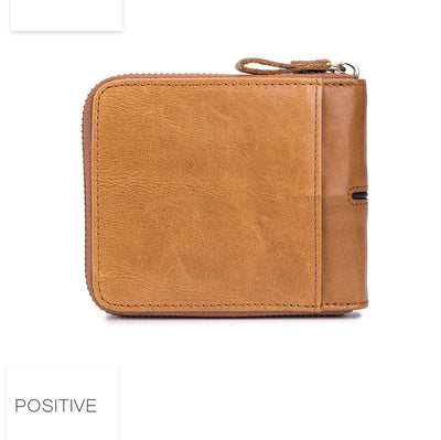 Billetera de Cuero Genuino para Hombre con Múltiples Compartimentos y Cierre - Image 15