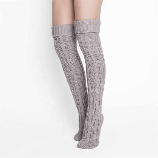Calcetines Largos Hasta la Rodilla en Felpa - Image 16