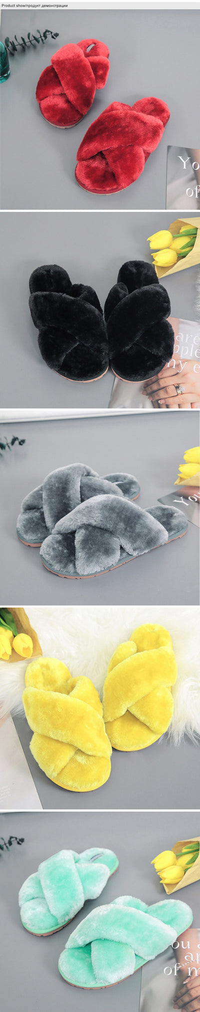 Pantuflas Abiertas de Piel Cruzadas - Image 10