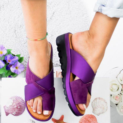 Sandalias Cuña Medio Tacón para Dedos - Image 14