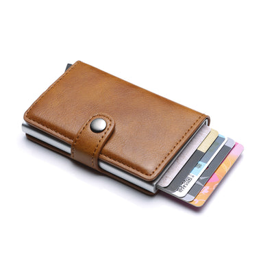 Billetera Vintage para Hombre con Protección RFID, Cuero y Aluminio - Image 37
