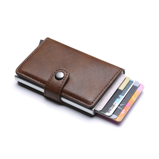 Billetera Vintage para Hombre con Protección RFID, Cuero y Aluminio - Image 39