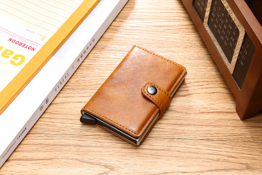 Billetera Vintage para Hombre con Protección RFID, Cuero y Aluminio - Image 51