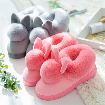 Pantuflas de Conejo en Algodón - Comodidad Suave para Casa - Image 8