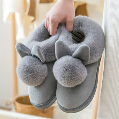 Pantuflas de Conejo en Algodón - Comodidad Suave para Casa - Image 9