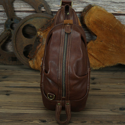 Bolso de Cuero Genuino Capacidad Grande Estilo Retro - Image 6
