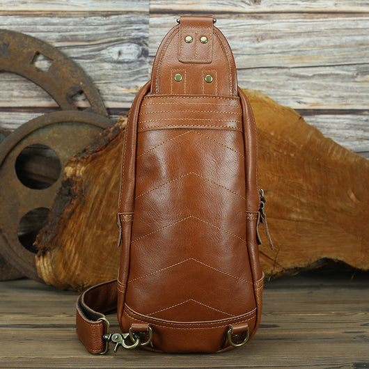 Bolso de Cuero Genuino Capacidad Grande Estilo Retro - Image 11