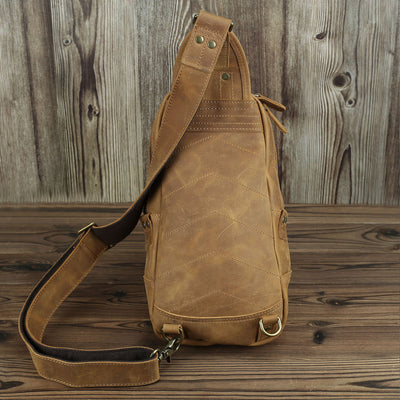 Bolso de Cuero Genuino Capacidad Grande Estilo Retro - Image 14