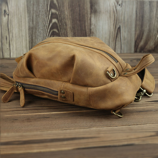 Bolso de Cuero Genuino Capacidad Grande Estilo Retro - Image 16