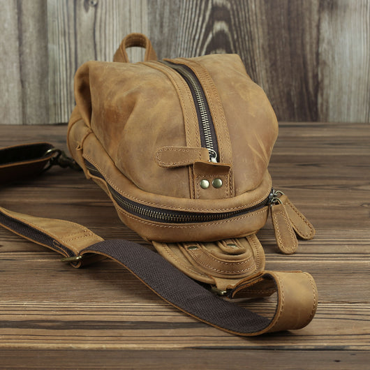 Bolso de Cuero Genuino Capacidad Grande Estilo Retro - Image 17