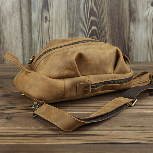 Bolso de Cuero Genuino Capacidad Grande Estilo Retro - Image 18