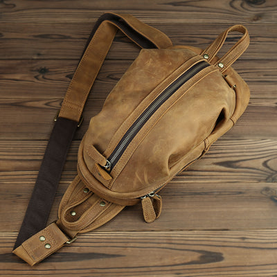 Bolso de Cuero Genuino Capacidad Grande Estilo Retro - Image 19