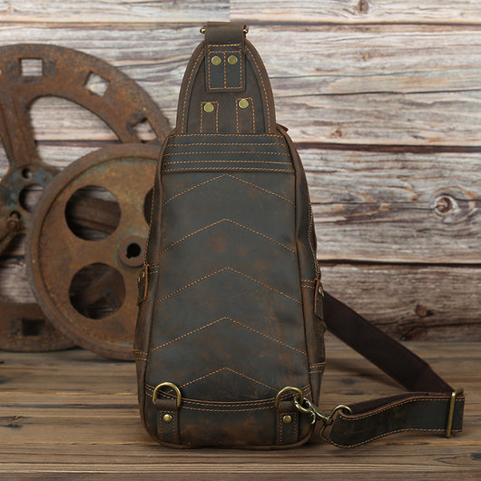 Bolso de Cuero Genuino Capacidad Grande Estilo Retro - Image 27