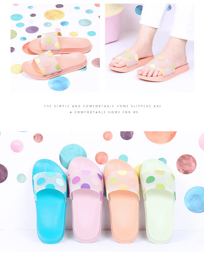 Pantuflas Transparentes con Lunares y Diseño Infantil Antideslizantes - Image 11