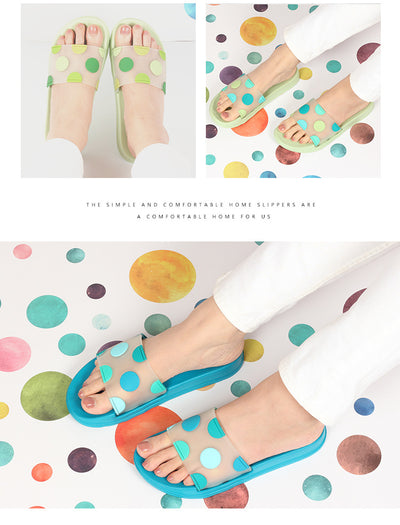 Pantuflas Transparentes con Lunares y Diseño Infantil Antideslizantes - Image 12