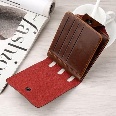 Billetera Retro Vintage Tridoble para Hombre - Estilo Europeo y Americano - Image 7