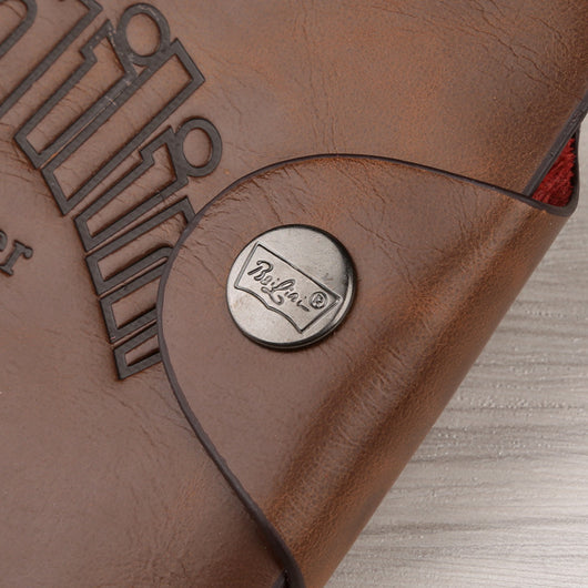 Billetera Retro Vintage Tridoble para Hombre - Estilo Europeo y Americano - Image 10