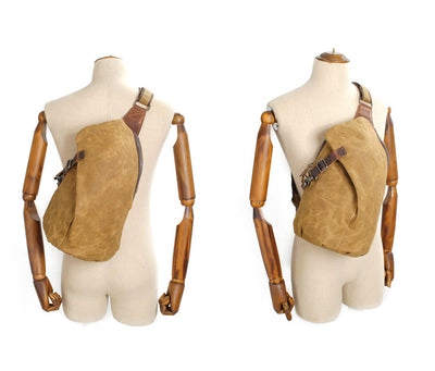 Mochila Impermeable Batik Vintage con Bolsa de Pecho - Image 12