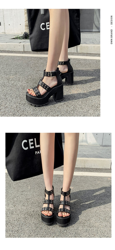 Sandalias Stiletto con Remaches - Image 7