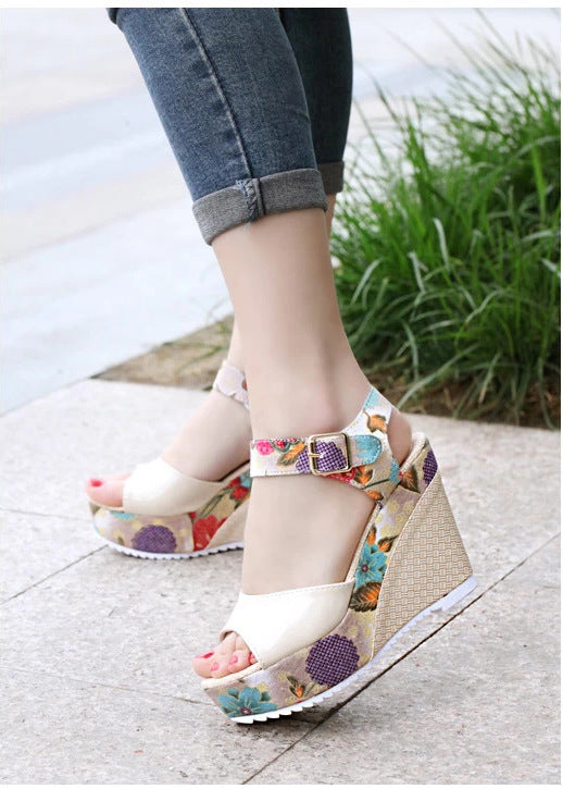 Sandalias de Tacón Alto con Flores para Mujer - Image 51