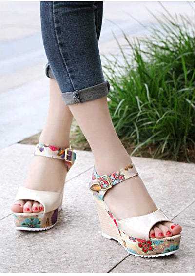 Sandalias de Tacón Alto con Flores para Mujer - Image 53
