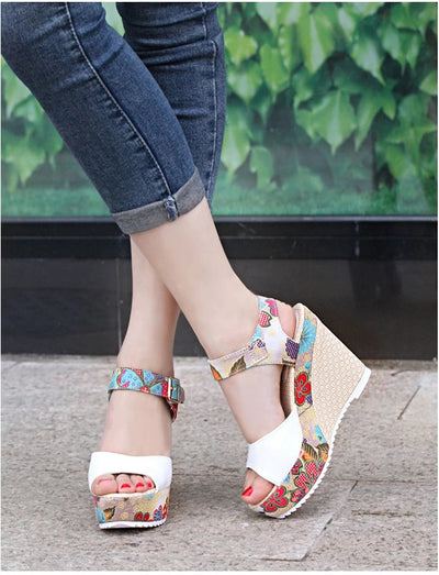 Sandalias de Tacón Alto con Flores para Mujer - Image 59