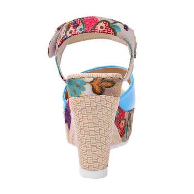 Sandalias de Tacón Alto con Flores para Mujer - Image 65