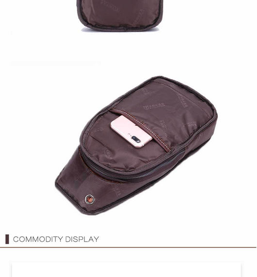 Bolsa de Pecho de Cuero para Hombre - Bandolera Crossbody - Image 15
