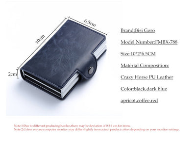 Billetera de Cuero para Tarjetas de Crédito con Protección RFID - Aluminio Doble y Diseño Premium - Image 9
